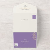 Lila Frühjahrsfeier All In One Einladung (Außenbereich)