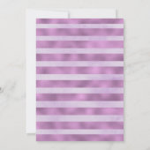 Lila Frühjahrsflorale Hochzeit-Tischnummer Einladung (Rückseite)