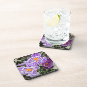 Lila Frühjahrskuken. Getränkeuntersetzer (Rechte Seite)