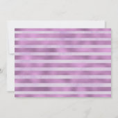 Lila Frühling Blumendusche Einladung (Rückseite)