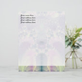 Lila Frühling Briefbogen (Stehend Vorderseite)