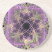 Lila Frühling Getränkeuntersetzer (Vorne)
