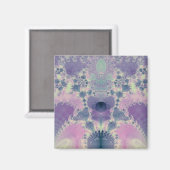 Lila Frühling Magnet (Vorderseite/Rückseite)