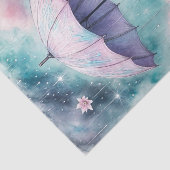 Lila Frühling Regenschirm April Duschen Dekoupage Seidenpapier (Ausschnitt)