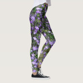 Lila Frühlingsblumen Leggings (Rechts)