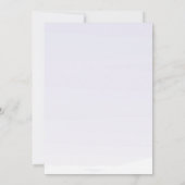 Lila Frühlingsblumen Probe Abendessen Einladung (Rückseite)