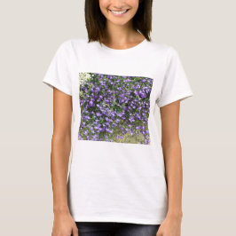Lila Frühlingsblumen T-Shirt