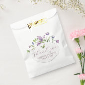 Lila Frühlingsblumen Tulips Gastgeschenk Hochzeit Geschenktütchen (Versiegelt)