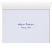 Lila Frühlingsblumendraht Dankeschön-Karte (Innenansicht Horizontal (Unten))