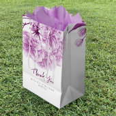 Lila Frühlingsblüte Blume Hochzeit danke Mittlere Geschenktüte