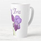 Lila Frühlingsblüten, die Iris-Girl-Malerin genann Milchtasse (Rechte Ecke)