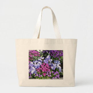 Lila Frühlingsblüten Jumbo Stoffbeutel