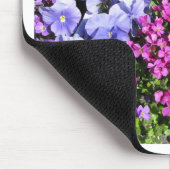 Lila Frühlingsblüten Mousepad (Ecke)