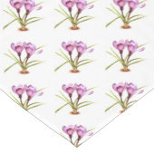 Lila Frühlingsflorentafelrunner Kurzer Tischläufer (Ecke)