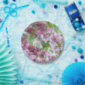 Lila Frühlingspapier Teller (Party)