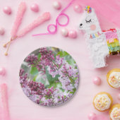 Lila Frühlingspapier Teller (Party)