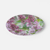 Lila Frühlingspapier Teller (Schrägansicht)
