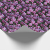 Lila Frühlingstulpen Geschenkpapier (Ecke)