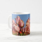 Lila Frühlingtulis Kaffeetasse (Vorderseite Links)