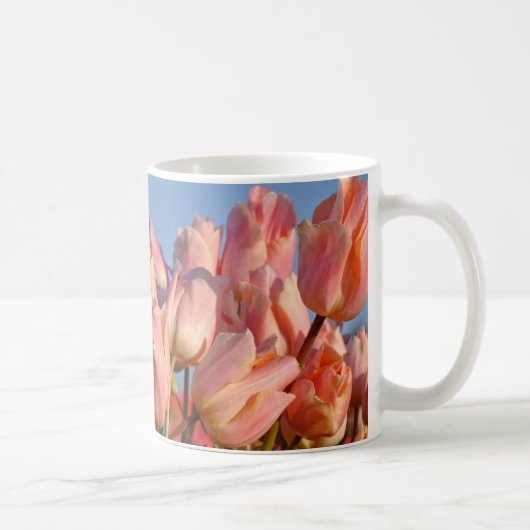 Lila Frühlingtulis Kaffeetasse (Rechts)