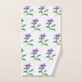 LILA FRÜHSTÜCK BADEZIMMER TOWEL SET (Handtuch)