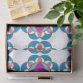 Lila Fuchsia Blue Pink Aquamarin Mandala Decoupage Seidenpapier (Geschenk)