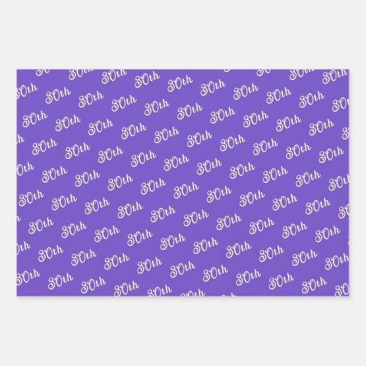 Lila Fuchsia-Blume koordiniert Geschenkpapier Set (Vorderseite 3)