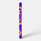 Lila Fuchsia-Blütenstaube Samsung Galaxy Hülle (Linke Seite)