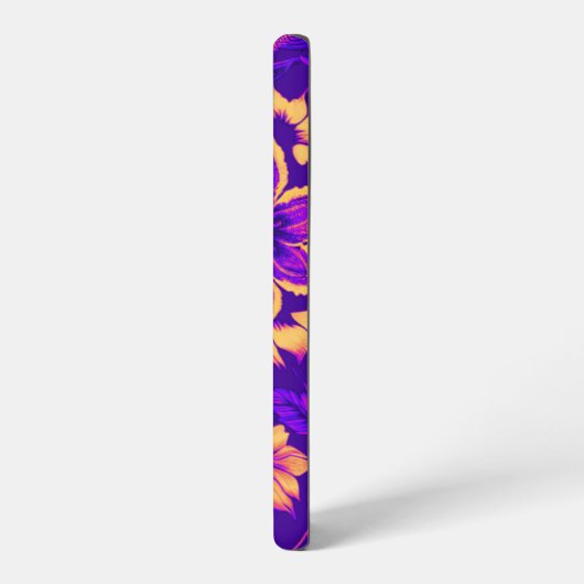 Lila Fuchsia-Blütenstaube Samsung Galaxy Hülle (Linke Seite)