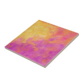 Lila, Fuchsia, Gelb-Orange Moderne Abstrakt Fliese (Seite)