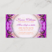 Lila Fuchsia-Heilung New Age Business Card Visitenkarte (Vorderseite)