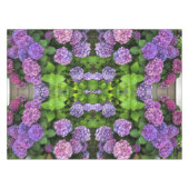 Lila & Fuchsia Hydrangea Kaleidoskop Tableclout Tischdecke (Vorderseite (Horizontal))