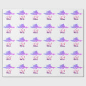 lila Funkeln, das Sie gelassen nennen Geschenkpapier (Flach)