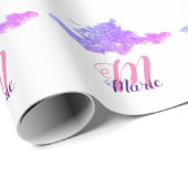 lila Funkeln, das Sie gelassen nennen Geschenkpapier (Rolleneckpunkt)