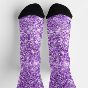 Lila Funkeln Socken