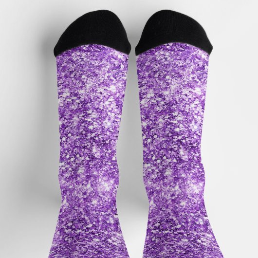 Lila Funkeln Socken (Oben)