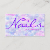 Lila Funkeln Visitenkarte (Vorderseite)