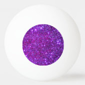 Lila funkelnd bezaubernder Glittery Girly Ping Tischtennisball (Vorderseite)