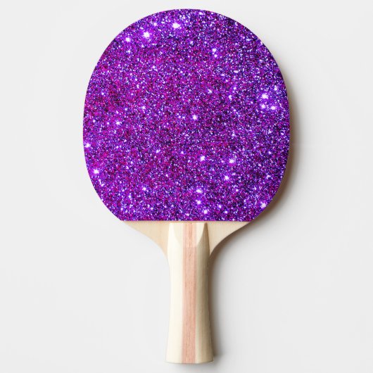 Lila funkelnd bezauberndes Glittery Girly Tischtennis Schläger (Vorderseite)