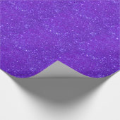 Lila funkelnd Glittery Girlie Geschenkpapier (Ecke)