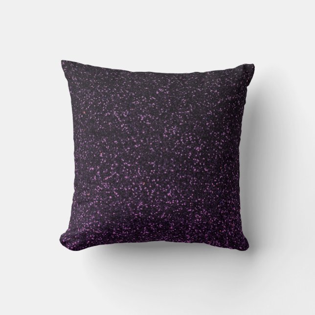 Lila funkelnd Glitzer Kissen (Vorderseite)