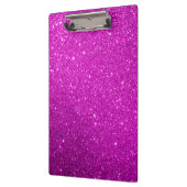 Lila Funkelnd Glitzer Klemmbrett (Links)