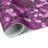 Lila funkelnd Imitat-Glitzer Geschenkpapier (Rolleneckpunkt)