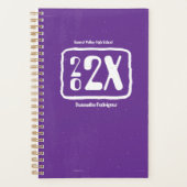 Lila Funky Class Year Planner Planer (Vorderseite)