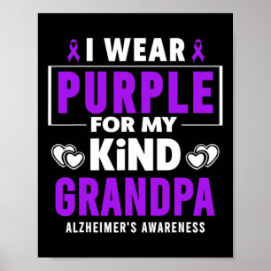 Lila für das Aware meines Opa Alzheimerheimer Poster