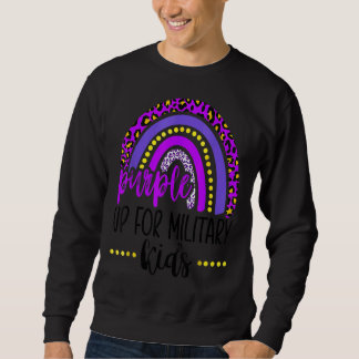 Lila für den militärischen Rainbow-Militärmont Sweatshirt