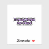 Lila für eine HeilEpilepsie Aufkleber (Blatt)