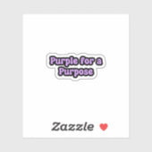 Lila für eine Zweckepilepsie Aufkleber (Blatt)