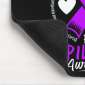 Lila für Epilepsie Mousepad (Ecke)