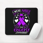 Lila für Epilepsie Mousepad (Mit Mouse)